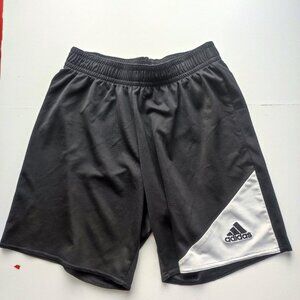 Adidas ClimaLite athletic short youth size M black white lightweight